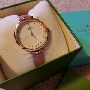 Kate spade scallop holland pink/gold watch